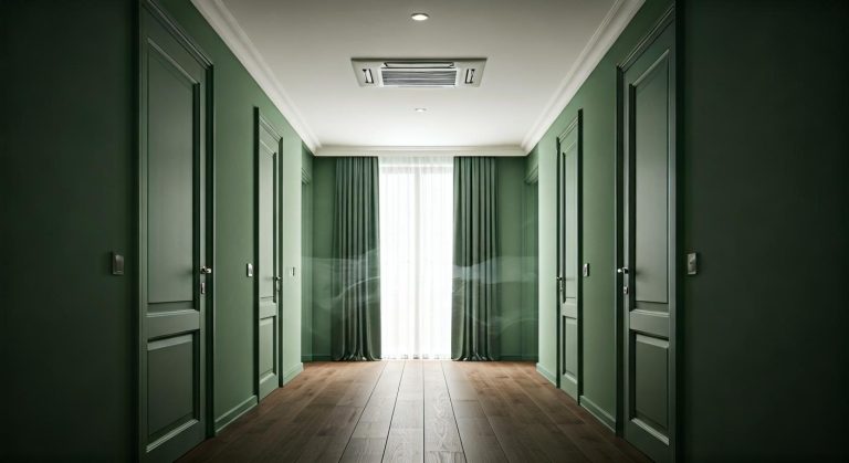 climatisation dans le couloir: rafraîchir les chambres