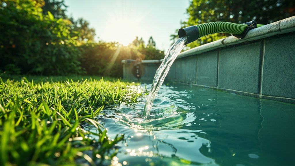 vider sa piscine avec un tuyau: guide rapide et sûr