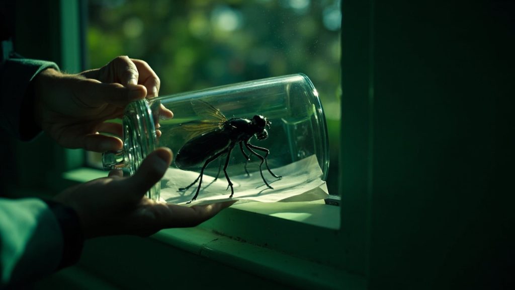 gros insecte noir volant : identifiez le et éloignez le