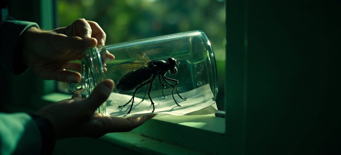 gros insecte noir volant : identifiez le et éloignez le