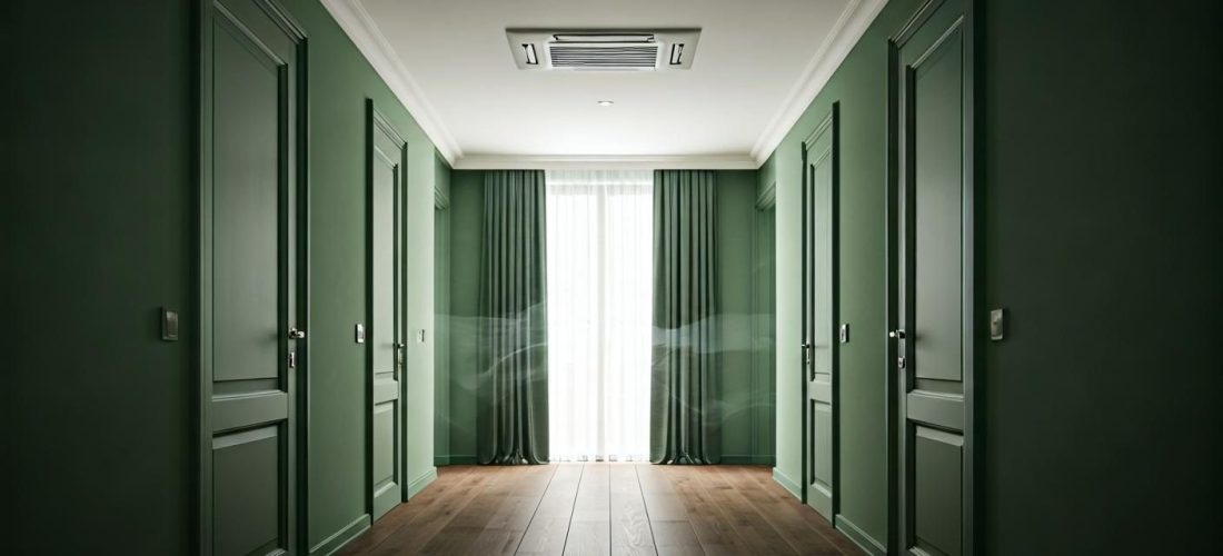 climatisation dans le couloir: rafraîchir les chambres