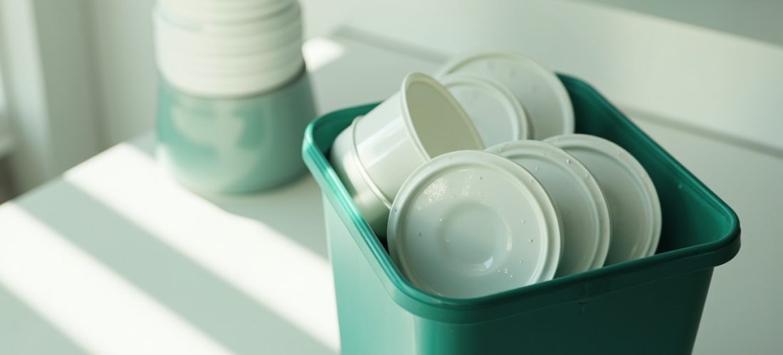 recyclage des pots de yaourt: tri simple et rapide